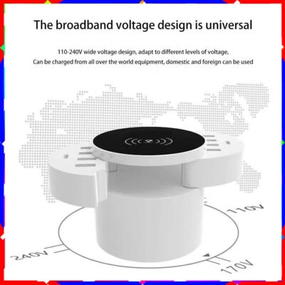 Multi-port fast power diverter adapter 8USB+2Type-c+ Wireless charger 5V - Image 1 of 4