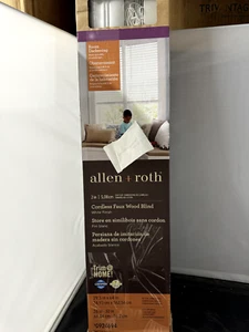 allen + roth Trim at Home 2-in Slat Width 30-in x 64-in Cordless White Faux - Picture 1 of 5