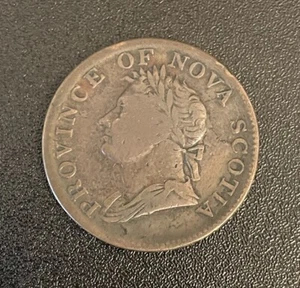 1832 Nova Scotia Halfpenny Token - Picture 1 of 2