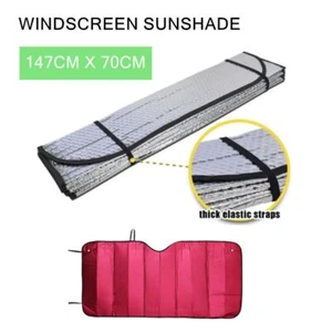 Car Front Windscreen Window Screen Sun Shade Sunshade Cover Shield Block Large - Picture 1 of 6