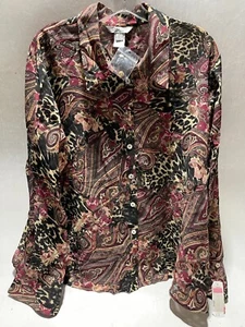 Damen Bluse Größe 20 Conradc Collection Langarm Knopfleiste - Bild 1 von 3