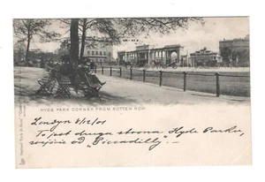 #117 Regno Unito Londra Hyde Park Corner 1901 TUCK Warszawa Radom timbro postale - Foto 1 di 2