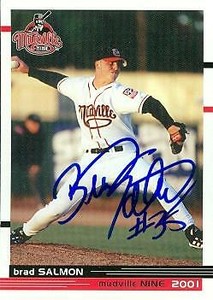 Brad Salmon autographed Baseball Card (Minor League) 2001 Grandstand Rookie #35