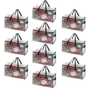 10 Pack Moving Bags Christmas Ornament Storage Comforter And Blanket Storage Bag - Picture 1 of 7