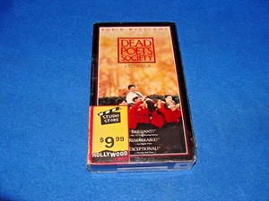 VHS Tape (1989) Dead Poets Society Touchstone Pictures Hollywood Video Sealed - Imagen 1 de 19