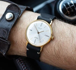 Reloj de lujo, oro 20 micras, reloj soviético De Luxe," Poljot '', reloj vintage - Imagen 1 de 5