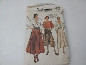 Vintage Vogue patterns 9169 Skirt Sz 14-16-18 (T) - Picture 1 of 7