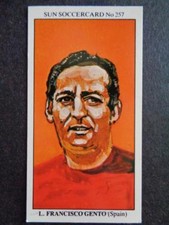 The Sun Soccercards 1978-79 - Francisco Gento - Spain #257