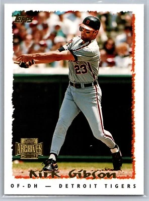 2001 TOPPS ARCHIVES BASEBALL 419 KIRK GIBSON TIGERS - Image 1 of 2