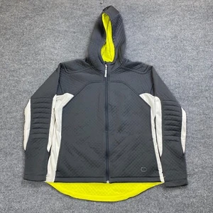 Nike Jacke Jugend Large grau durchgehender Reißverschluss Kapuze Kugel Thermo Activewear Laufen - Bild 1 von 9