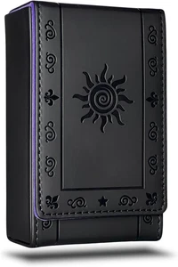 Leder Tarot Karten Etui/Halter - schwarz - für die meisten Standardgröße Tarotkarten (passend - Bild 1 von 12