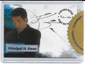 2002 Inkworks Smallville Season 1 Principal H Kwan Hiro Kanagawa AUTO A5 SP RARE - Picture 1 of 1