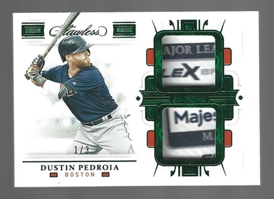 达斯汀·佩德罗亚 2021 帕尼尼完美双洗衣标签 1/3 💲 — 第 1/3 张图片