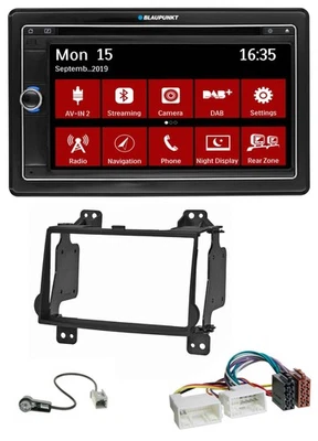 Blaupunkt Bluetooth DAB 2DIN USB DVD MP3 Autoradio für Hyundai H1 (08-15) - Bild 1 von 4