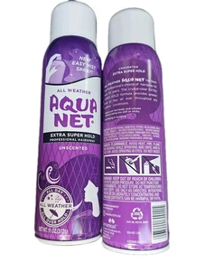 Aqua Net Professional Haarspray Super Hold unparfümiert Allwetter zwei Dosen  - Bild 1 von 1