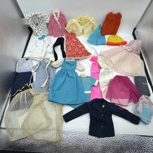 Vintage Lot of 20+ Misc. Barbie Dresses, Shirts, Leotards, Skirt, Navy, Gowns - Picture 1 of 15