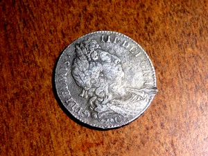 Silver 1696 England UK 1/2 Half Crown William III | VF+ Condition D10 - Picture 1 of 2