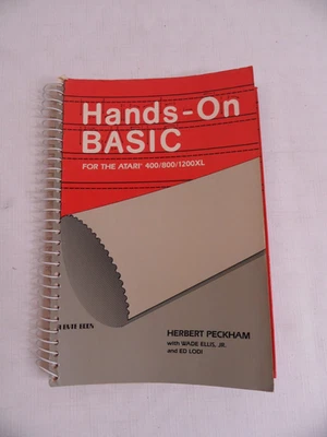 Vintage 1983 Hands-on Basic for the Atari 400/800/1200XL By Herbert Peckham - Image 1 of 4