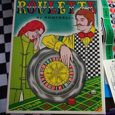 Roulette Wheel and Board Kontrell Vintage Casino Game Gambling  1974  - Image 1 of 4