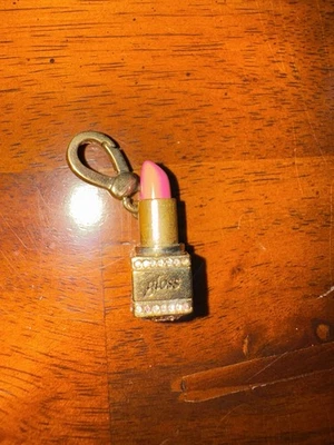 Juicy Couture 2006 позолоченная помада подвеска розовые кристаллы акценты YJRU0871 - Изображение 1 из 4