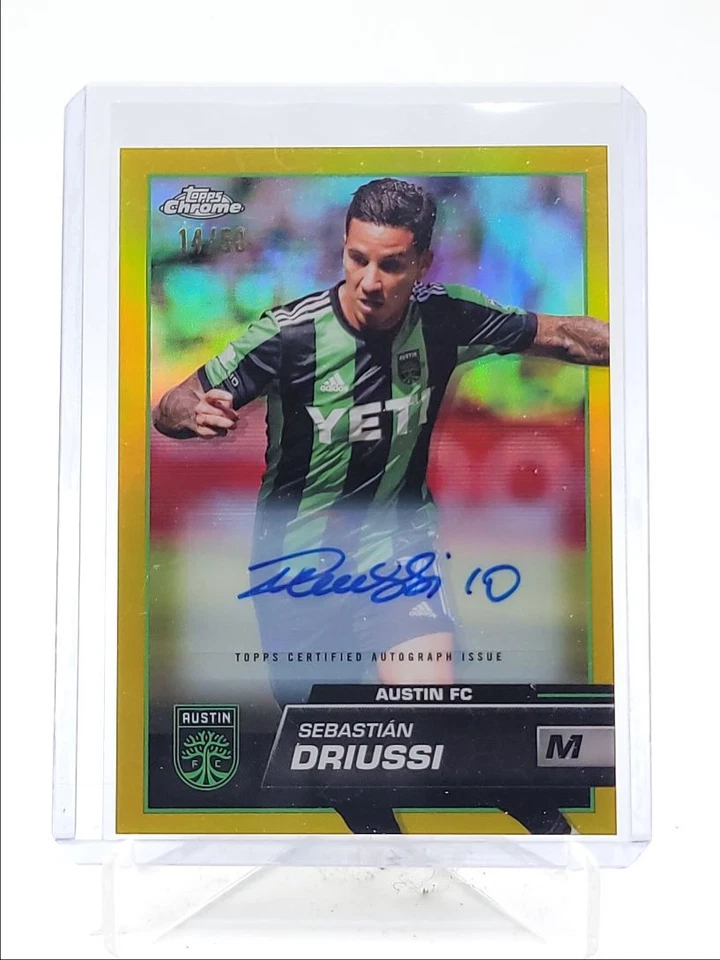 SEBASTIAN DRIUSSI 2023 TOPPS CHROME MLS AUTOGRAPH GOLD AUTO /50 Q3713 - Image 1 of 2