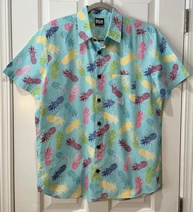 NUEVA Camisa Malia Fiji Tropical Abotonada Resort Vacaciones Piña Grande - Imagen 1 de 4