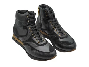 NUEVO CON ETIQUETAS STEFANO RICCI Cuero LOGO Tenis EAGLE Zapatos EU 42 UK 8 US 9 SR2612 - Imagen 1 de 4