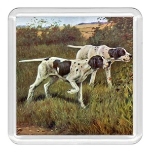 Pointer Hunde Hund Acryl Untersetzer Neuheit Trinkbecher Matte Geschenk - Bild 1 von 1