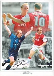 ARSENAL & WALES LEGEND - 12x16" MONTAGEFOTO SIGNIERT von JOHN HARTSON. - Bild 1 von 2
