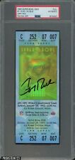 Jerry Rice HOF Signed 1995 Super Bowl XXIX FULL Ticket Blue PSA PSA/DNA AUTO