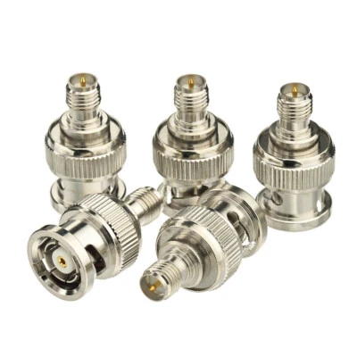 10x SMA-BNC adapter RP-SMA Jack Female to RP-BNC Plug RF Coax Adapter Connector - Image 1 of 4