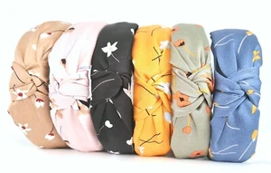 Haarreifen Knoten Breit Haarreif Schleife Haarschmuck Turban Satin NEU 1102 - Bild 1 von 7