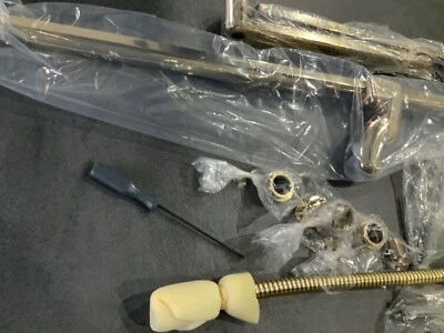 Kludi Sirena BF Brausestange mit Haltegriffen in Edelmessing - Bild 1 von 4