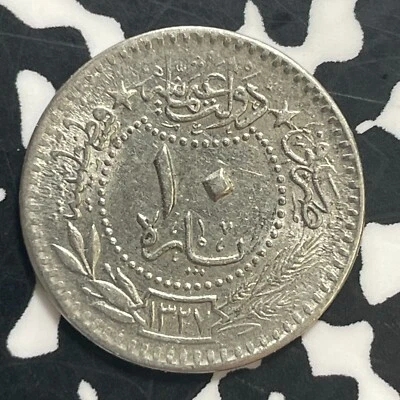 AH 1327 (1913) Turquía 10 Para Lote #T1909 ¡Bonito! Foto 1 de 2