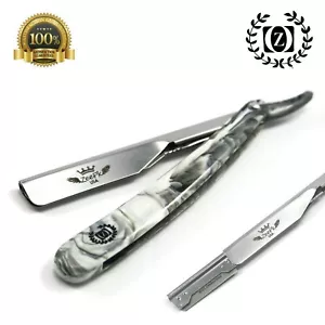 MAQUINILLA DE AFEITAR RECTA NAVAJA CORTE HÚMEDO GARGANTA BARBA AFEITAR + CUCHILLAS GRATIS - Imagen 1 de 2