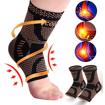 Knöchelbandage Kompressionsstrümpfe Socken Fussbandage Sprunggelenk Bandage - Bild 1 von 4
