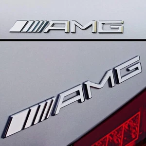 Mercedes AMG Boot Badge Rear Emblem Logo - Suitable for every model chrome - Picture 1 of 1