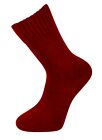Damen Einfarbig Merino Lammwolle Mischung Warm Socken Thermal (UK 4-8)