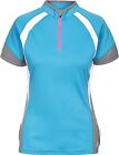 Trespass Harpa Women's Jersey Short Sleeve Bicycle Shirt Cycling Jersey, Blue, X