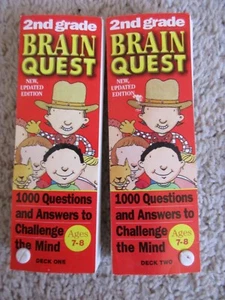 Brain Quest 2nd Grade Ages 7-8 Deck One & Deck Two - Picture 1 of 1