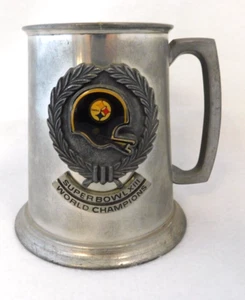 Pittsburgh Steelers NFL Super Bowl XIII World Champions Vintage Pewter Mug - Picture 1 of 5