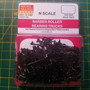 N MICRO TRAINS 003 10 042 Barber Roller Bearing Trucks w/med cpls 1037-10 - Picture 1 of 1