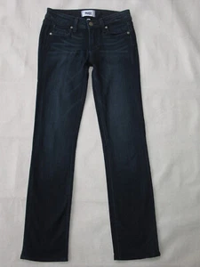 Jean de mezclilla Paige Premium para mujer Skyline recto talla 23 azul oscuro Transcend - Imagen 1 de 10