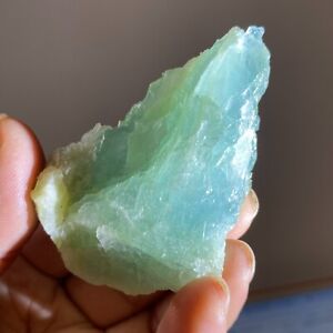 63 g spécimen brut bleu-vert béryl aigue-marine cristal brut bijou artisanat