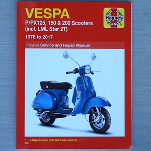 Vespa P PX 125 150 200 P125 P150 P200 PX125 PX150 PX200 SCOOTER REPAIR MANUAL - Picture 1 of 3
