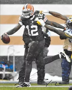 Josh Gordon Cleveland Browns foto firmata autografata 8x10 prova di certificato di autenticità - Foto 1 di 2