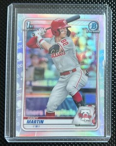 Casey Martin 2020 1st Bowman Draft Chrome Refractor #BD-73 Philadelphia Phillies