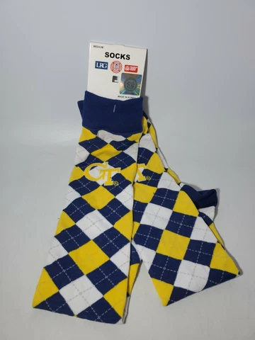 Georgia Tech Socks Men Size Medium 5-10 Cover