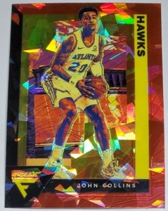 2020-21 Panini Flux John Collins Atlanta Hawks Red Cracked Ice Parallel