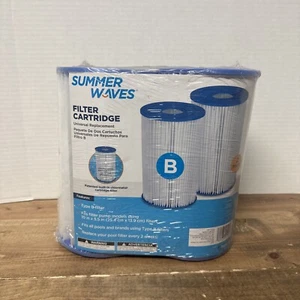 NEW Summer Waves Replacement Pool and Spa Filter Cartridge - Type B , 2 Pack - Picture 1 of 2